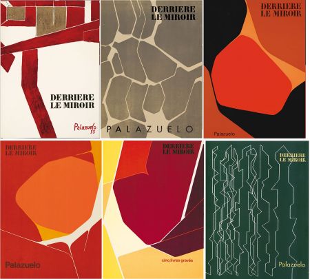 挿絵入り本 Palazuelo - PALAZUELO. Collection complète des 6 volumes de la revue DERRIÈRE LE MIROIR consacrés à Palazuelo (parus de 1955 à 1978). 26 ESTAMPES ORIGINALES.