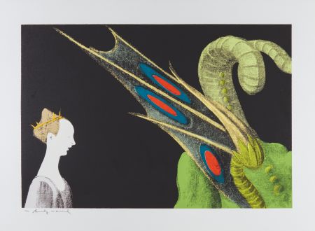 シルクスクリーン Warhol - Paolo Uccello, St. George and the Dragon (FS II.324)