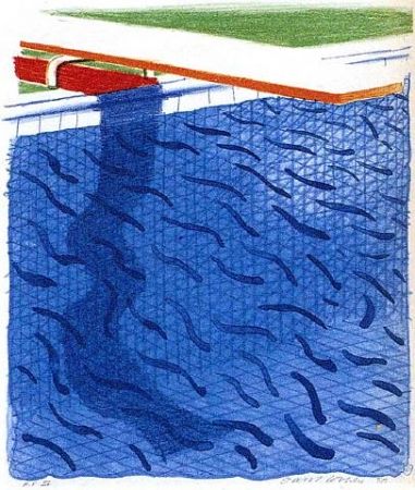 リトグラフ Hockney - Paper Pools