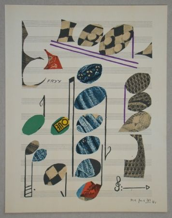リトグラフ Magnelli - Papier collé, 1941