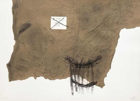 彫版 Tàpies - Papier kraft