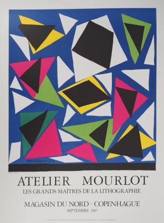 リトグラフ Matisse - Papiers découpés, Atelier Mourlot