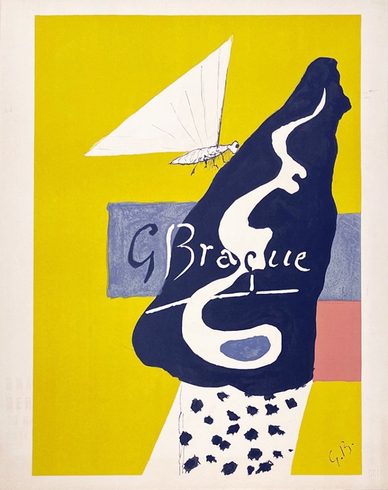 リトグラフ Braque - Papillon