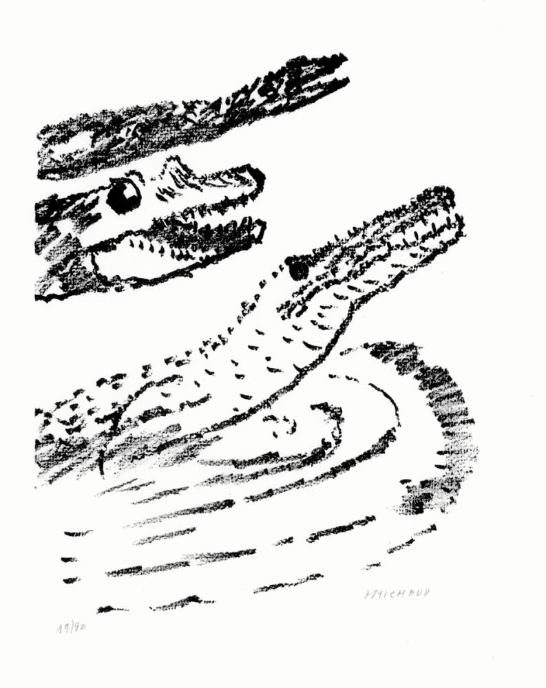 リトグラフ Michaux - Par la voie des rythmes