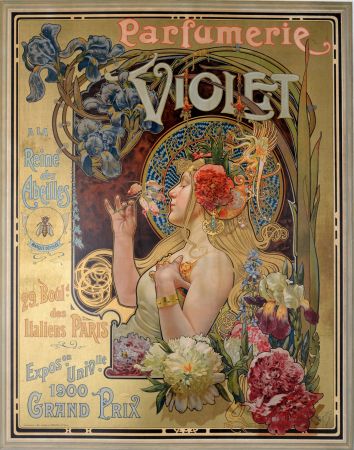 リトグラフ Hingre - Parfumerie Violet. ca. 1901