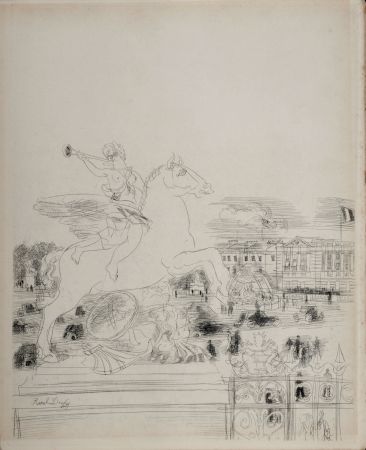 彫版 Dufy - Paris 1937 : Mes Champs-Elysées, 1937