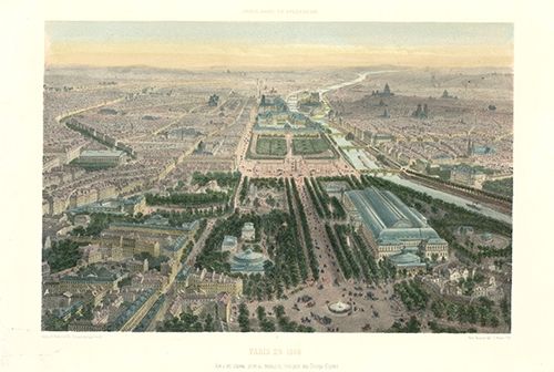 リトグラフ Benoist - Paris en 1860