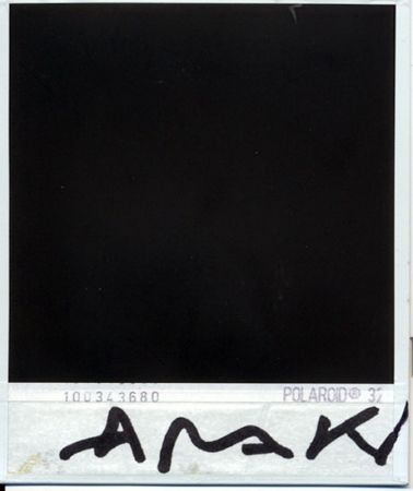 写真 Araki - Parte trasera de la polaroid