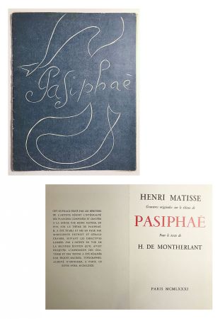 挿絵入り本 Matisse - Pasiphae - Livret de présentation en reproduction