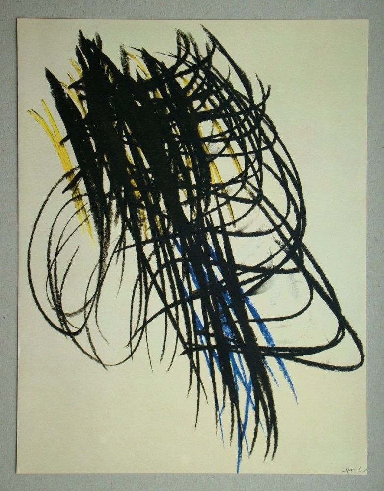 リトグラフ Hartung - Pastel, 1961