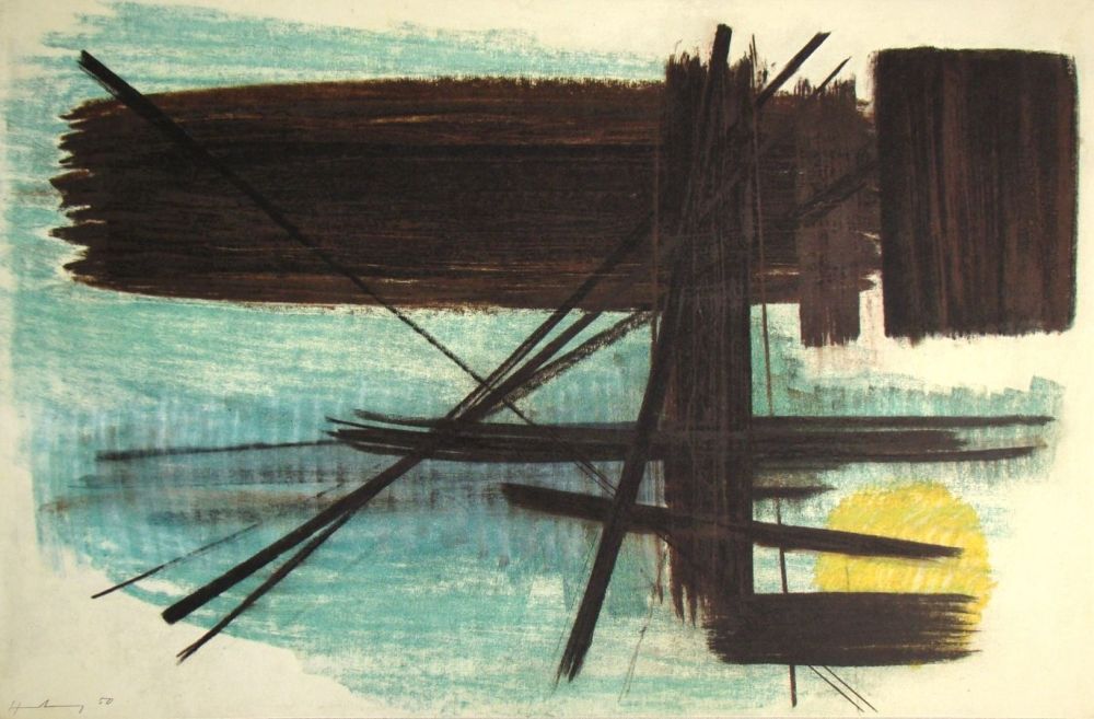 リトグラフ Hartung - Pastel P. 1950 - 3