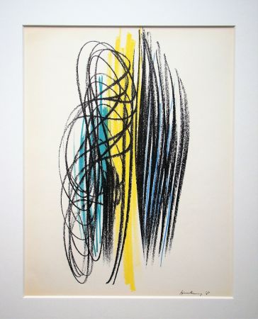 リトグラフ Hartung - Pastell - 1958
