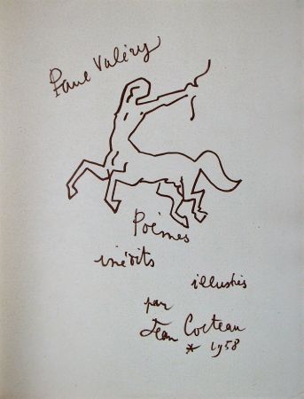 リトグラフ Cocteau - Paul Valéry - Douze Poèmes
