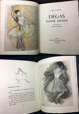 挿絵入り本 Degas - Paul Valéry : DEGAS DANSE DESSIN. 26 gravures en couleurs (Vollard, Paris 1936).