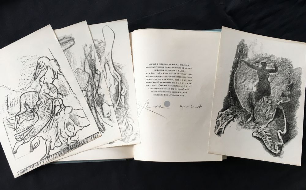 挿絵入り本 Ernst - Paul Éluard : CHANSON COMPLÈTE. Avec 4 Lithographies de Max Ernst (1939)