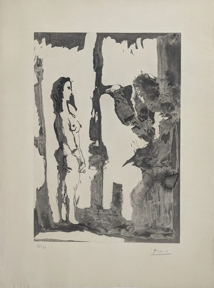 アクチアント Picasso - Peintre et modèle aux cheveux longs 
