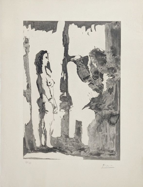 アクチアント Picasso - Peintre et modèle aux cheveux longs