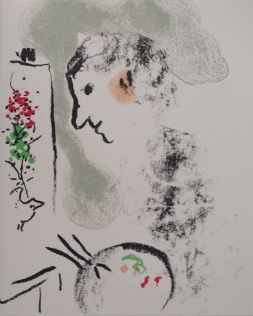 リトグラフ Chagall - Peintre à la palette