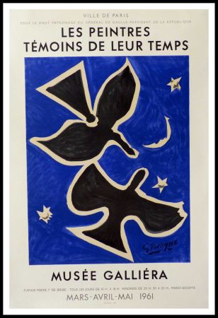 リトグラフ Braque - Peintres témoins de leur temps - Musée GALLIERA