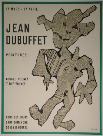 リトグラフ Dubuffet - Peintures