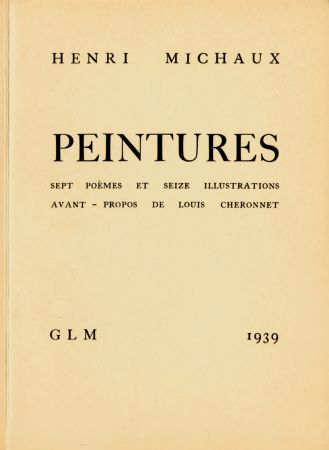 挿絵入り本 Michaux - Peintures