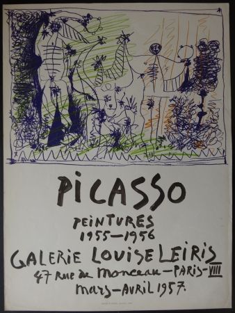 リトグラフ Picasso - Peintures - Galerie Leiris 1957