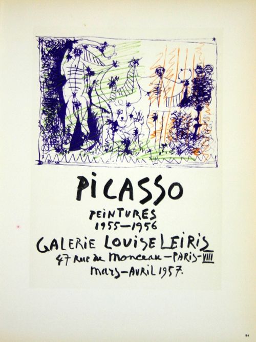 リトグラフ Picasso (After) - Peintures  1955/1956
