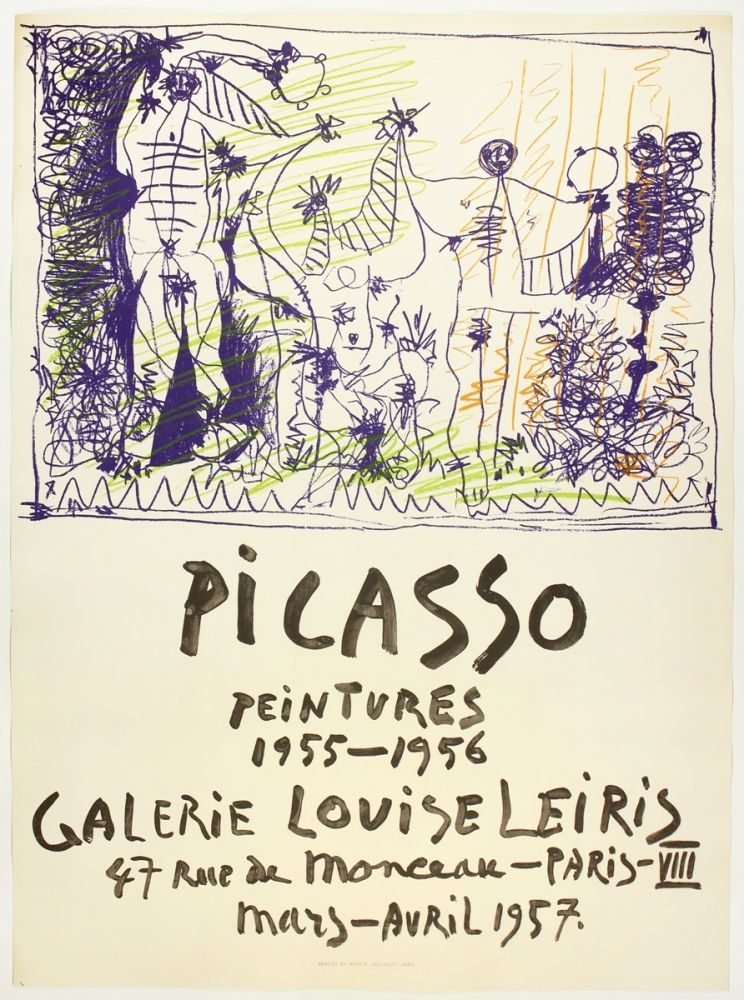 リトグラフ Picasso - Peintures 1955 - 1956 (Galerie Louise Leiris)