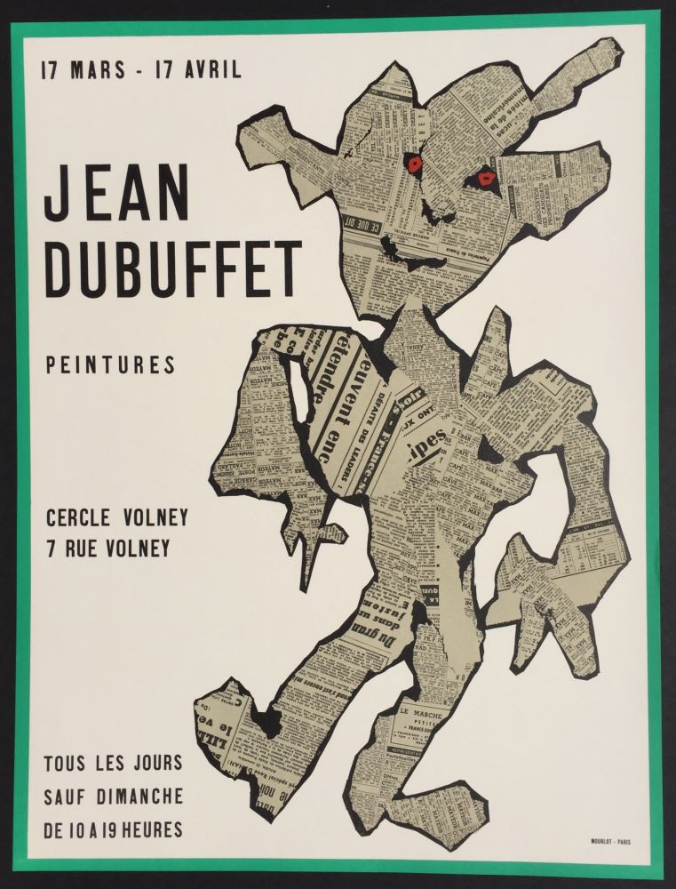 リトグラフ Dubuffet - Peintures, Cercle Volney