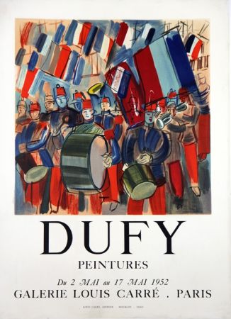 リトグラフ Dufy - Peintures Galerie Louis Carré  Mai 1952