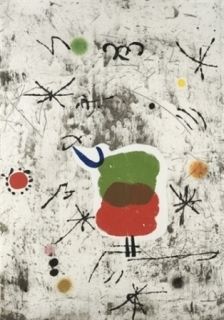 エッチングと　アクチアント Miró - Personatge I Estels I