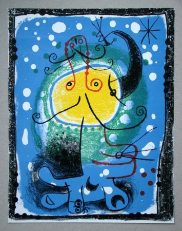リトグラフ Miró - Personnage