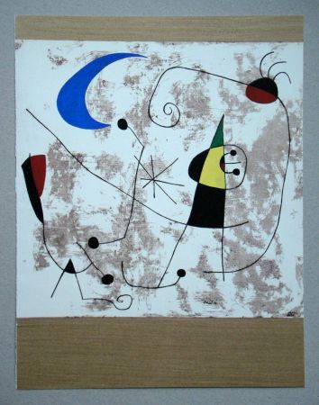 ステンシル Miró - Personnages dans la nuit