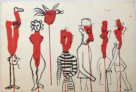 リトグラフ Calder - Personnages II (1966)
