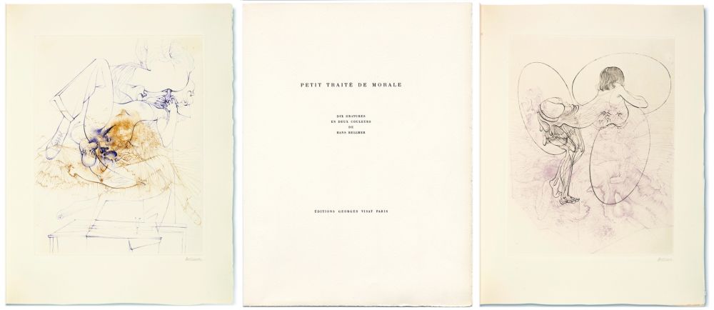 挿絵入り本 Bellmer - PETIT TRAITÉ DE MORALE. 10 gravures en couleurs signées (Visat 1968)