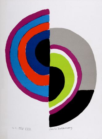 リトグラフ Delaunay - Petite Composition, 1972