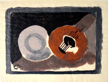 リトグラフ Braque - Petite guitare