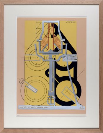 シルクスクリーン Picabia - Petite solitude au milieu des soleils (A Little Solitude in the Midst of Suns), 1953 - FRAMED