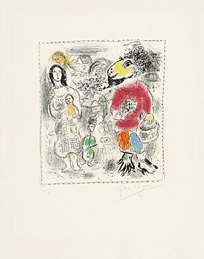 リトグラフ Chagall - Petits paysans II (Kleinbauern II)