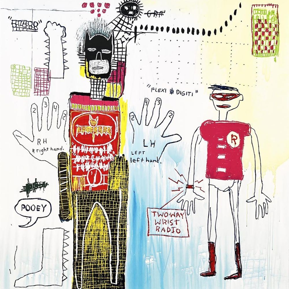 シルクスクリーン Basquiat - Piano lessons