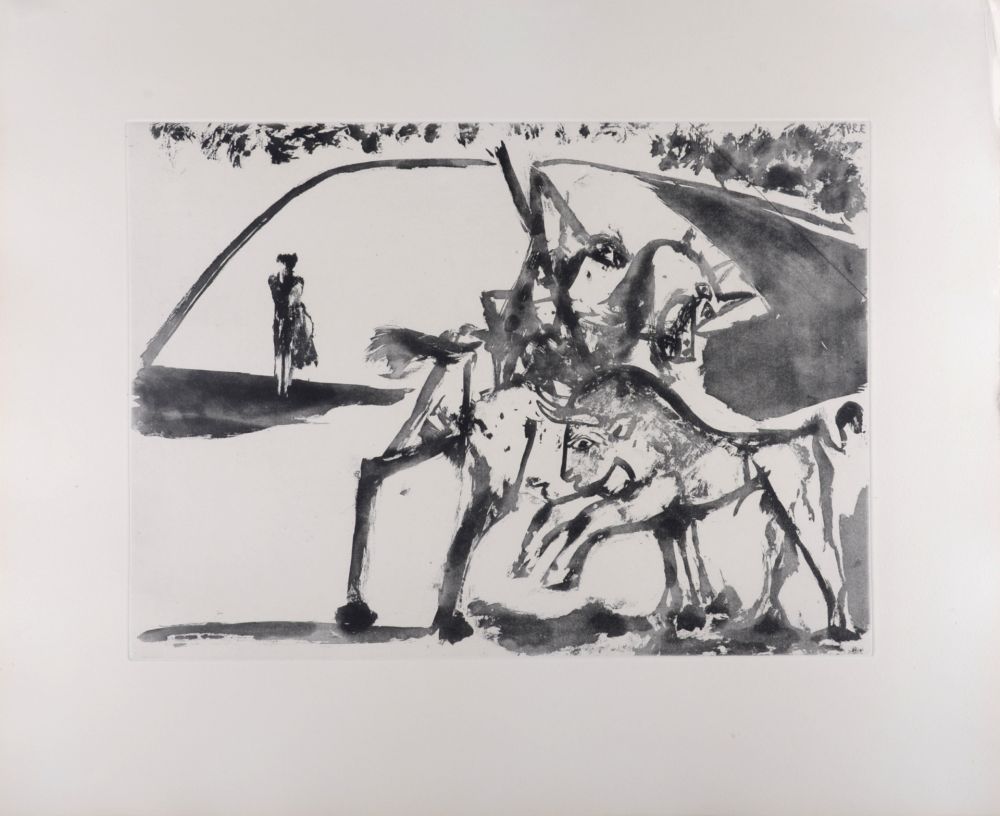 アクチアント Picasso - Picador et Torero dans l'arène, 1947