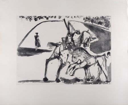 アクチアント Picasso - Picador et Torero dans l'arène, 1947