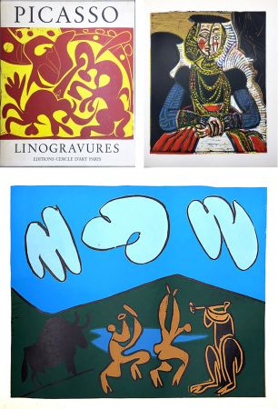 挿絵入り本 Picasso - PICASSO LINOGRAVURES (Picasso Linocuts). Cercle d'Art 1962