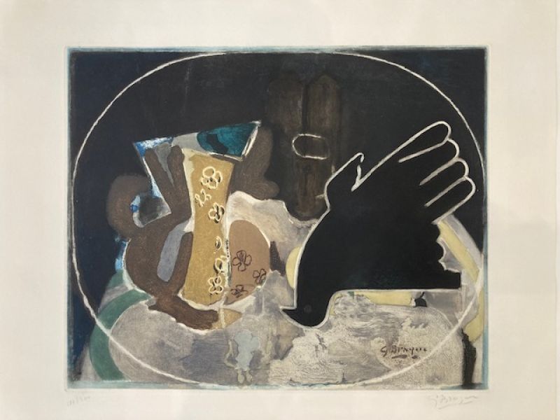 エッチング Braque (After) - Pichet et oiseau 
