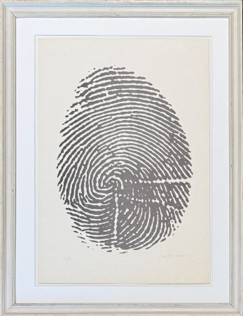 技術的なありません Manzoni - Piero Manzoni (1933-1963) - Left thumbprint - Photolithograph on paper - 1960