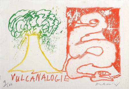 エッチング Alechinsky - Pierre Alechinsky : Vulcanalogie, 1970 - Hand-signed