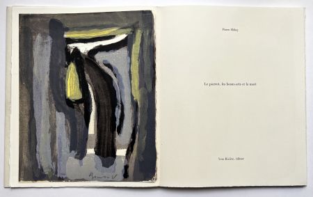 挿絵入り本 Van Velde - Pierre Hébey : Le pierrot, les beaux-arts et la mort. Quatre lithographies de Bram van Velde (1981)