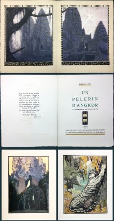 挿絵入り本 Jouve - Pierre Loti: UN PÉLERIN D'ANGKOR. Illustration de Paul Jouve gravées par F.-L. Schmied (1930)..‎ 