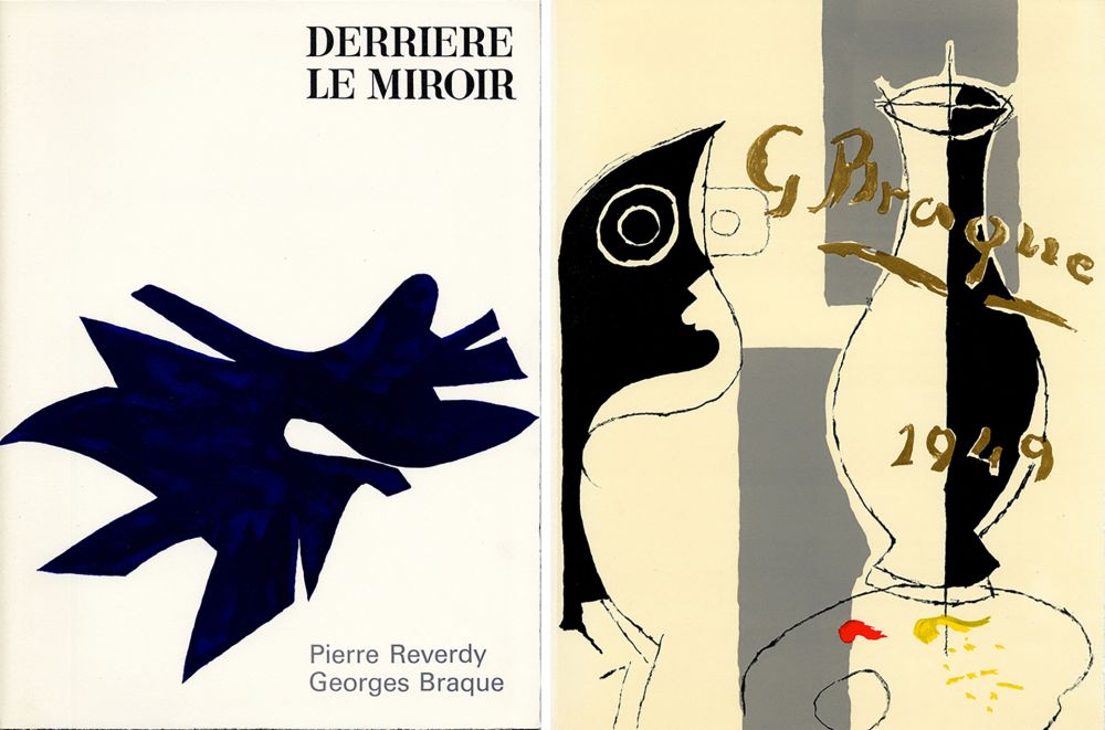 挿絵入り本 Braque - PIERRE REVERDY, GEORGES BRAQUE. DERRIÈRE LE MIROIR n° 135-136. Déc.1962-Janv.1963.