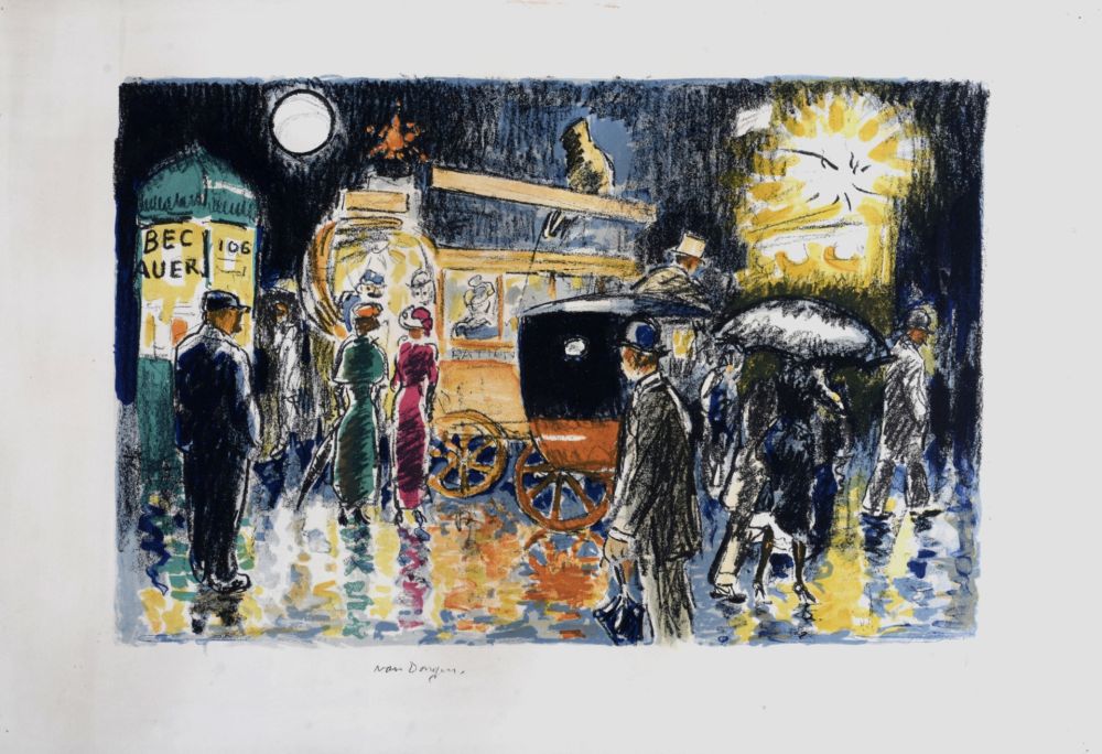 リトグラフ Van Dongen - Pigalle, La nuit, c. 1950